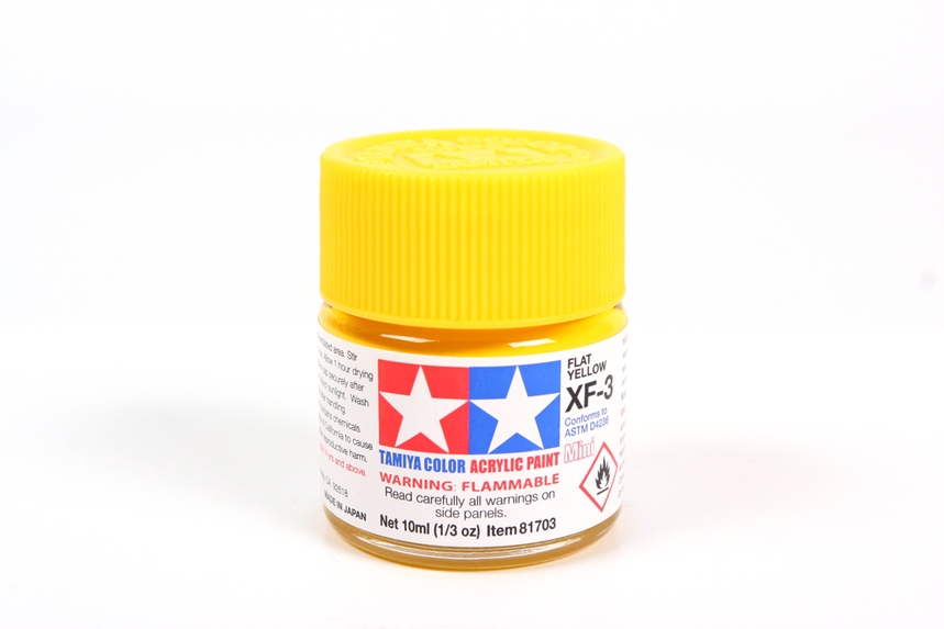 [ T81703 ] Tamiya Acrylic Mini XF-3 Flat Yellow 10ml