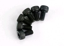 [ TRX-2554 ] Traxxas Screws, 3x6mm cap-head machine (hex drive) (6) -TRX2554 