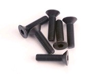 [ TRX-2552 ] Traxxas Screws, 3x12mm countersunk machine (6) (hex drive) -TRX2552