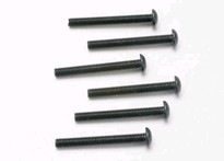 [ TRX-2581 ] Traxxas Screws, 3x25mm button-head machine (hex drive) (6) -TRX2581 