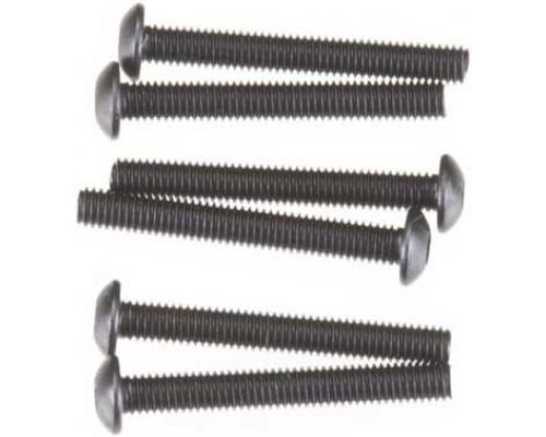 [ TRX-2591 ] Traxxas Screws, 3x23mm button-head machine (hex drive) (6) -TRX2591 