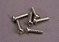 [ TRX-2673 ] Traxxas Screws, 2.6x10mm roundhead self-tapping (6) 