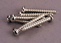 [ TRX-2678 ] Traxxas Screws, 3x20mm roundhead self-tapping (6) 