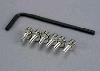 [ TRX-3159 ] Traxxas Screws, 3x10mm caphead machine (hex drive) (6)/ lockwashers (6)/ hex wrench -TRX3159 