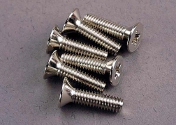 [ TRX-3167 ] Traxxas Screws, 4x15mm countersunk machine (6) 