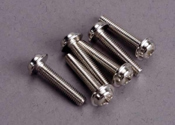 [ TRX-3187 ] Traxxas Screws, 3x15mm washerhead machine (6) 