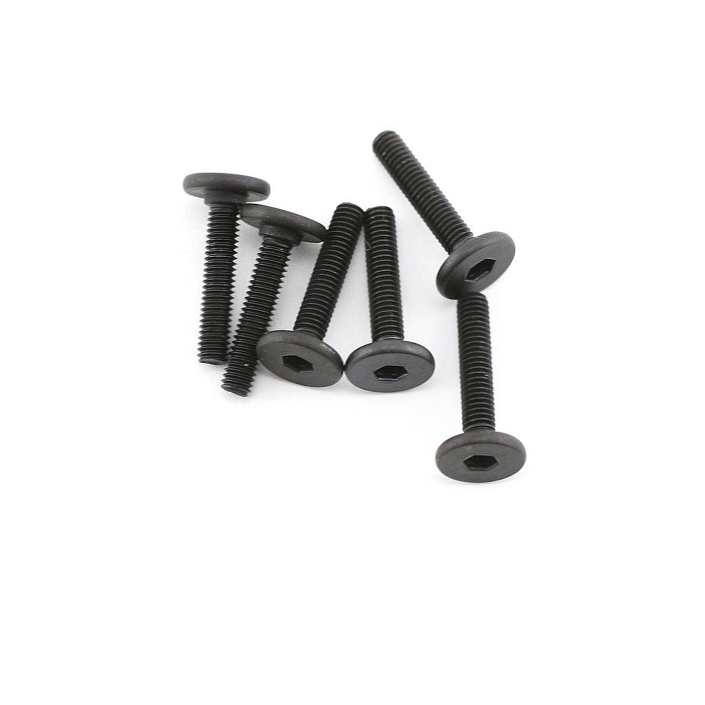 [ TRX-3646 ] Traxxas Screws, 3x15mm flat-head machine (hex drive) (6) 