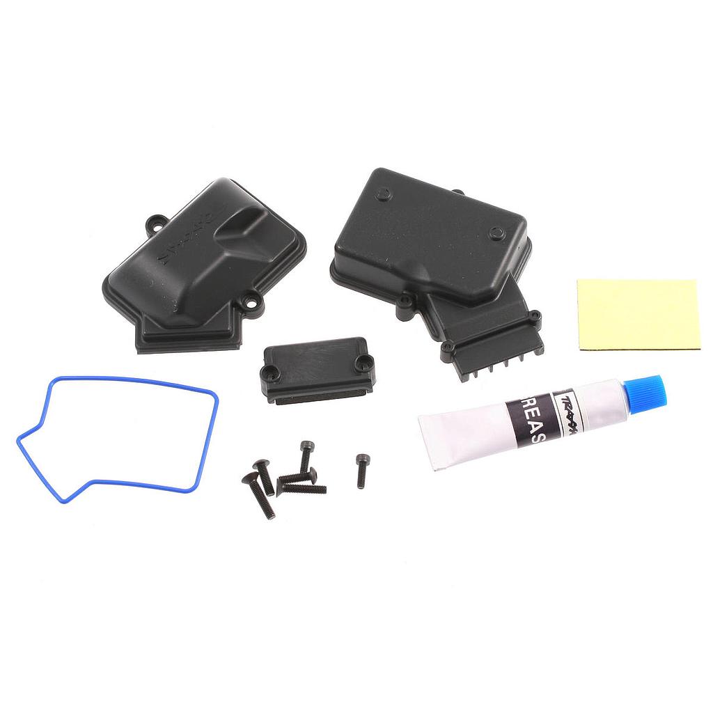 [ TRX-3924 ] Traxxas Box, receiver (sealed)/ foam pad/ silicone grease/2.5x8mm BCS (2)/ 3x10mm CCS (2)/ 3x15mm CCS (2) -TRX3924 