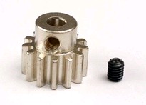 [ TRX-3943 ] Traxxas Gear, 13-T pinion (32-p) (mach. steel)/ set screw -TRX3943 