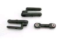 [ TRX-3968 ] Traxxas Servo horns, steering (2)/ steering link (3x12mm threaded rod (1)/ rod ends (2)/ hollow balls (2) 