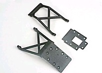 [ TRX-4133 ] Traxxas Skid plates (f&amp;r)/ fiberglass transmission spacer plate 