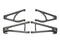 [ TRX-5333R ] Traxxas Suspension arm set, adjustable wheelbase (lengthens wheelbase 10mm or 19mm) (suspension arm upper (2)/ suspension arm lower (2)/ bumper mount spacers (2)/ 4x16BCS (2)) -TRX5333R