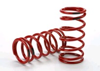 [ TRX-5441 ] Traxxas Spring, shock (red) (GTR) (4.4 rate black) (1 pair) -TRX5441 