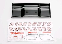 [ TRX-5446 ] Traxxas Wing, Revo (black)/ decal sheet-TRX5446 