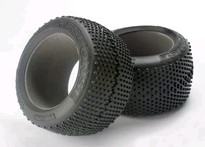 [ TRX-5471 ] Traxxas Tires, Response racing 3.8&quot; (soft-compound, narrow profile, short knobby design)/ foam inserts (2) 