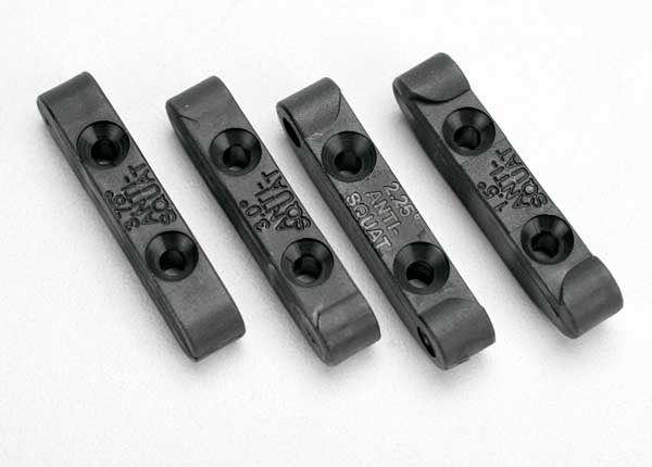 [ TRX-5559 ] Traxxas Mounts, suspension pin (rear anti-squat blocks) (1.5, 2.25, 3.0 &amp; 3.75 degree) (1 each) -TRX5559 