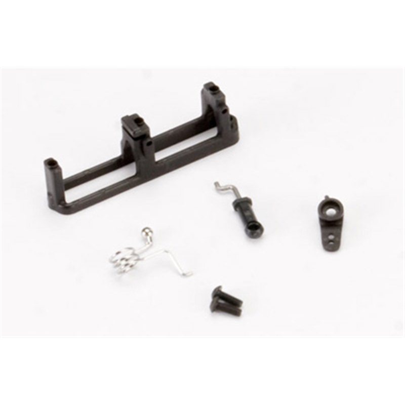 [ TRX-5668 ] Traxxas Linkage, shift (includes: ball collar, spring, ball cup, servo horn, linkage wire)/ shift servo mount/ 3x8mm BCS (2) -TRX5668 