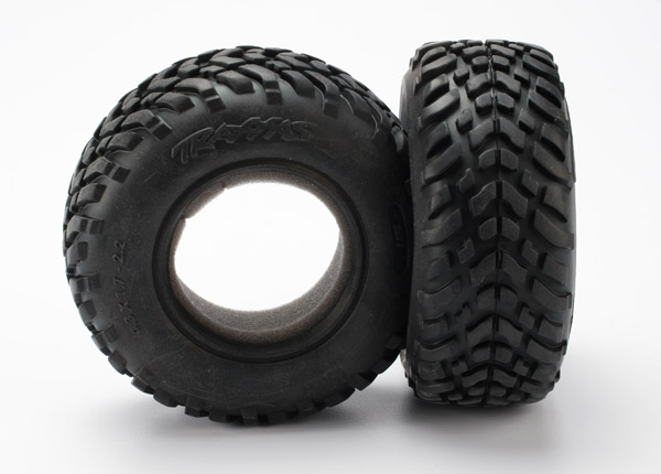 [ TRX-5871R ] Traxxas Tires, Ultra soft, S1 compound for off-road racing, SCT dual profile 4.3x1.7- 2.2/3.0&quot; (2)/ foam inserts (2) -TRX5871R