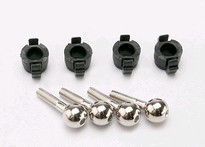 [ TRX-7033 ] Traxxas Pivot balls (4)/ pivot ball caps (4)-TRX7033 