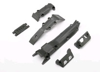 [ TRX-7037 ] Traxxas Skidplate set, front (1)/ rear (1)/ transmission (1)/ steering servo guards (2) / steering servo cover plate (1) 