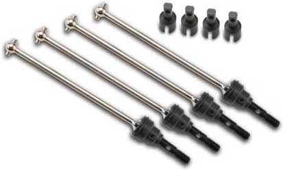 [ TRX-7151X ] Traxxas Driveshaft, 1/16 E-Revo (steel constant-velocity) (assembled) (4) 