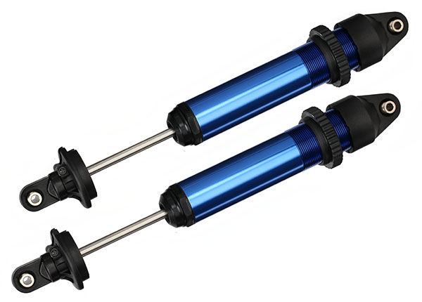 [ TRX-7761 ] Traxxas Shocks, GTX, aluminum, blue-anodized (fully assembled w/o sp 