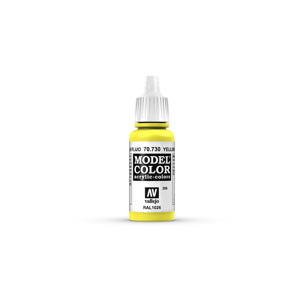 [ VAL70730 ] Vallejo Model Color Yellow Fluo 17ml