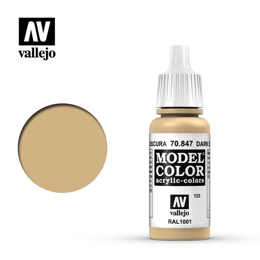 [ VAL70847 ] Vallejo Model Color Dark Sand 17ml
