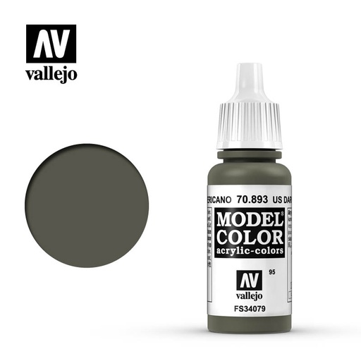 [ VAL70893 ] Vallejo Model Color Us Dark Green 17ml