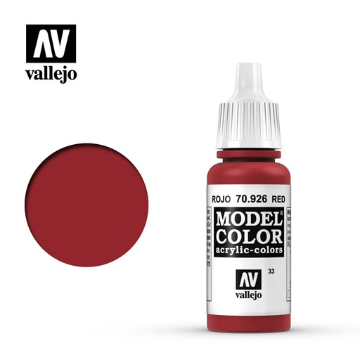[ VAL70926 ] Vallejo Model Color Red 17ml