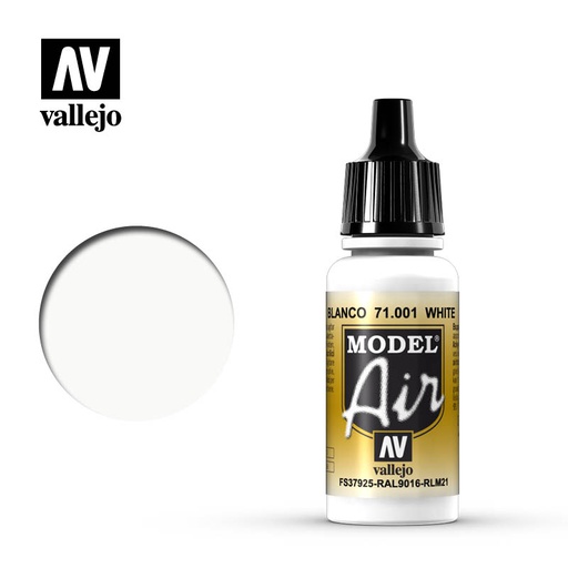 [ VAL71001 ] Vallejo Model Air White 18ml