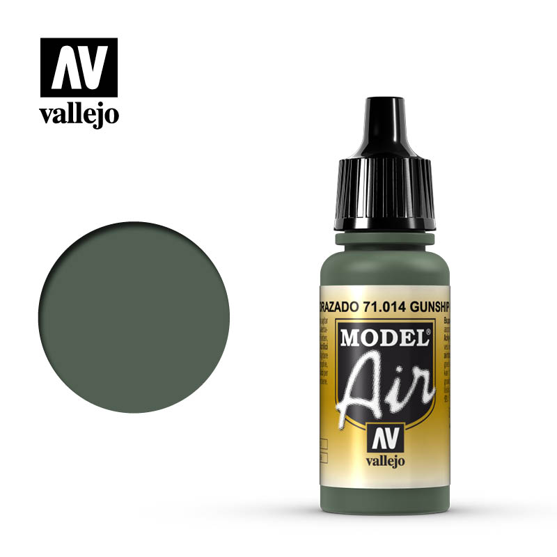 [ VAL71014 ] Vallejo Model Air Gunship Green 17ml