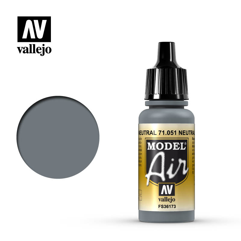 [ VAL71051 ] Vallejo Model Air Neutral Gray 18ml