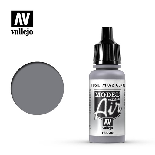 [ VAL71072 ] Vallejo Model Air Gun Metal 17ml