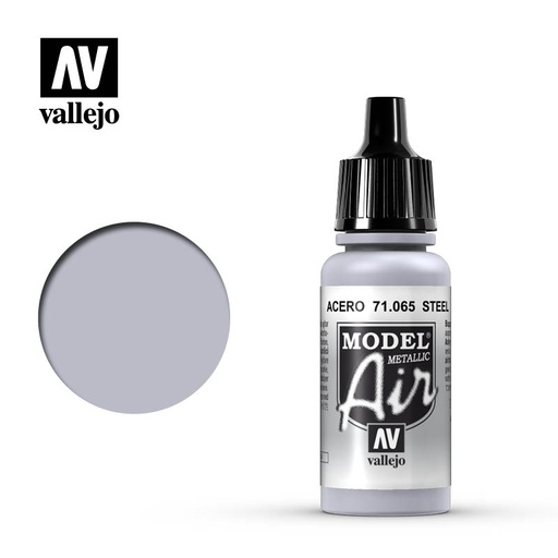 [ VAL71065 ] Vallejo Model Air Steel 17ml