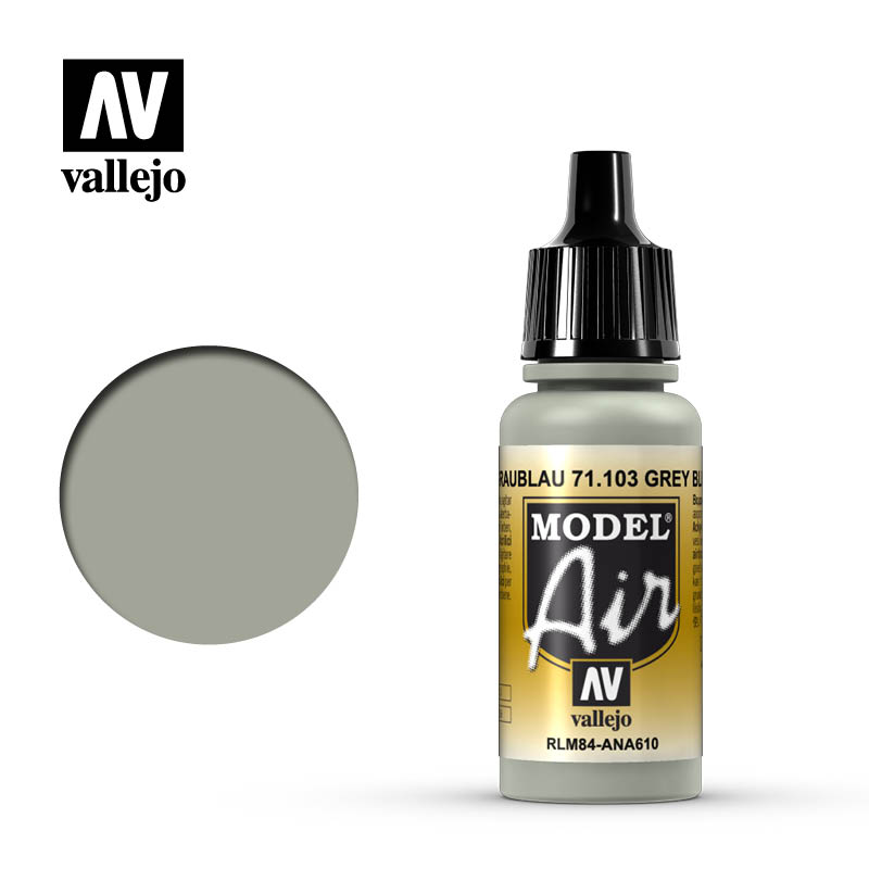 [ VAL71103 ] Vallejo Model Air Gray Blue RLM84 17ml