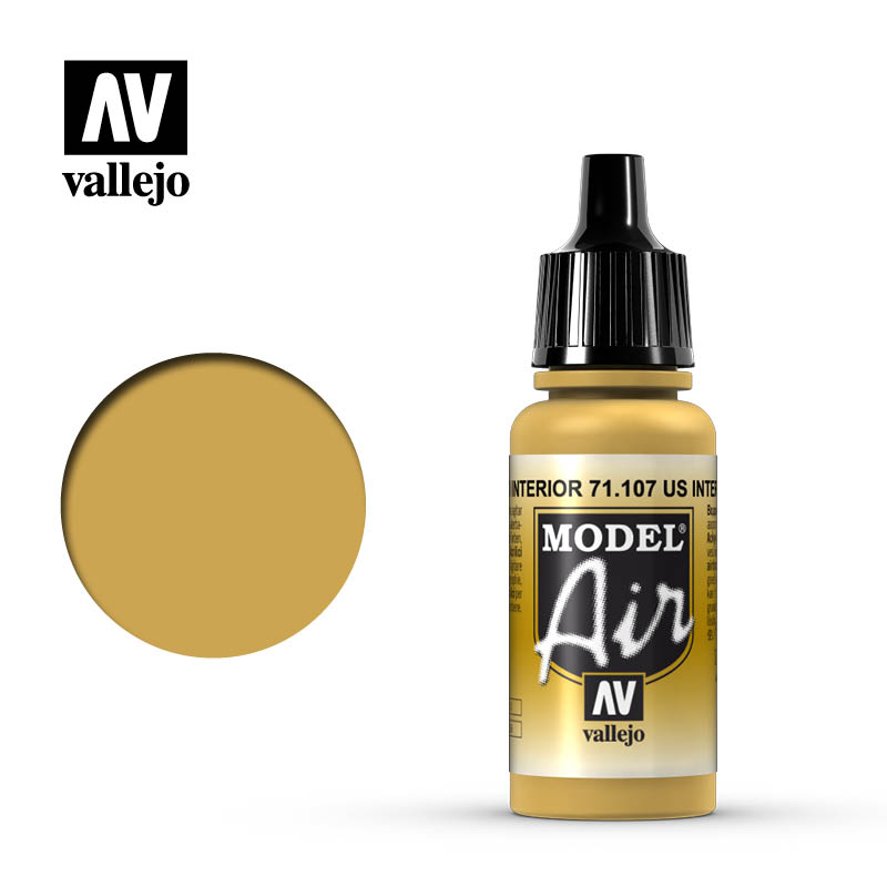 [ VAL71107 ] Vallejo Model Air US Interior Yellow 17ml