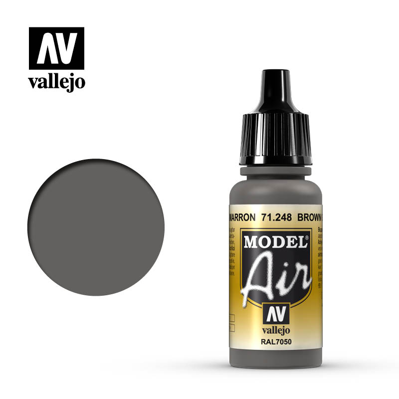 [ VAL71248 ] Vallejo Model Air Brown Grey 17ml