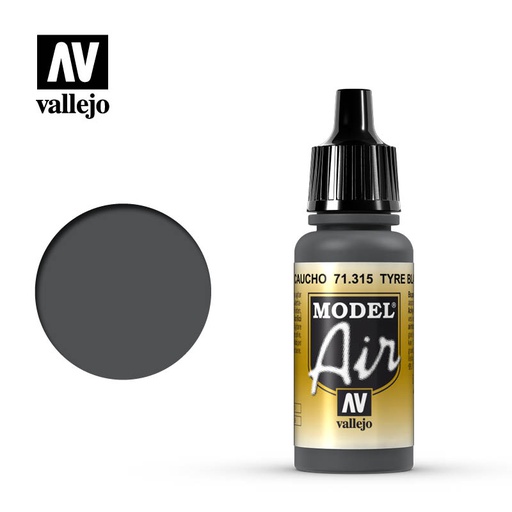 [ VAL71315 ] Vallejo Model Air Tire Black 17ml