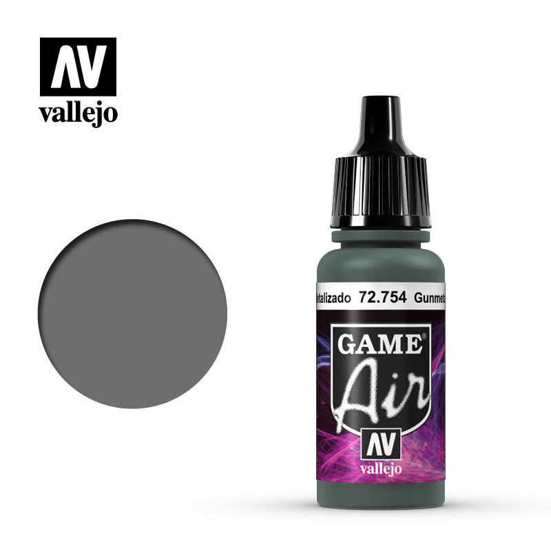 [ VAL72754 ] Vallejo Game Air Gunmetal 17ml   nml