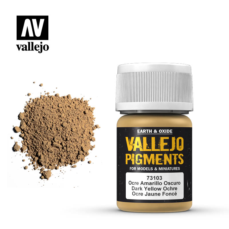 [ VAL73103 ] Vallejo Pigments Dark Yellow Ochre