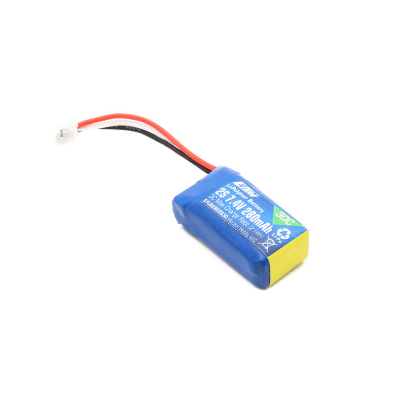 [ EFLB2802S30 ] LIPO 280 mAh  7.4 V  30 C