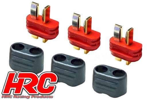 [ HRC9031P ] deans connector male with protection 3stuks