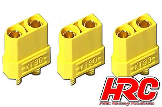 [ HRC9097A ] connector xt90 gold connector female (3pcs) 