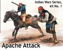 [ MB35188 ] Masterbox Indian wars series kit 1 apache attack  1/35