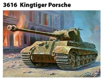 [ ZVE3616 ] Zvezda kingtiger porsche  1/35