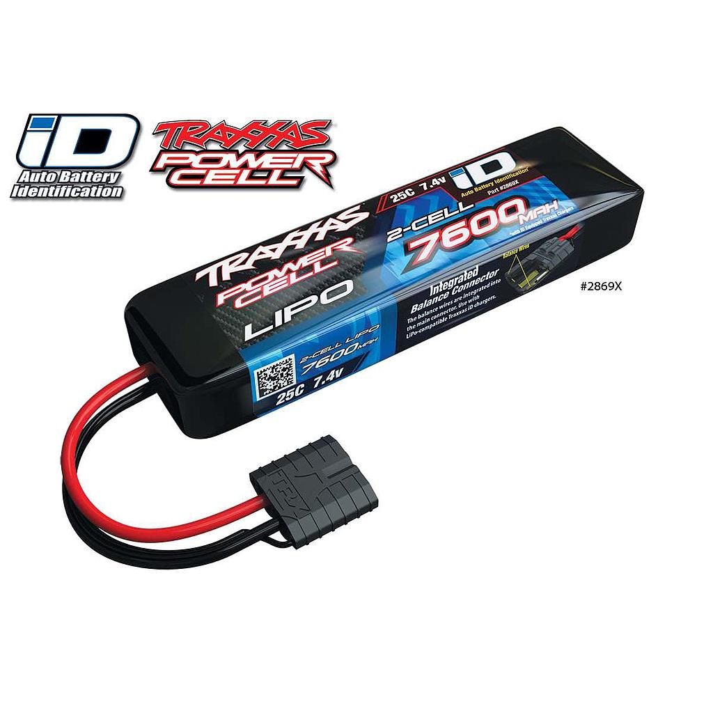 [ TRX-2869X ] Traxxas power cell lipo 7600Mah 7.4V 2s 25C - TRX2869X 