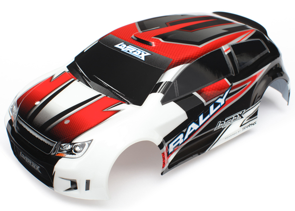 [ TRX-7515 ] Traxxas body 1/18 rally Red with decals