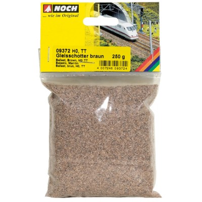 [ NO09372 ] Noch ballast beige /bruin schaal HO TT   250gr