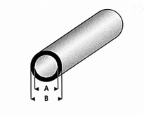 [ RA419-58 ] Raboesch PLASTIC RONDE BUIS 6.0X4.0 mm 1 meter